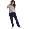Hanes Women’s French Terry Pants, Pocket Lounge Pants for Women, Lighter-Than-Fleece Loungewear, 31”(Navy)