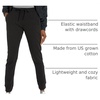 Hanes Women’s Hanes Originals Women’s Joggers, 100% Cotton Jersey(Black)