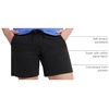 Hanes Women’s Jersey Pocket Shorts, Drawstring Cotton Jersey Shorts, 7″ Inseam(Black)