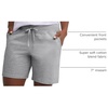 Hanes Women’s Jersey Pocket Shorts, Drawstring Cotton Jersey Shorts, 7″ Inseam(Light Steel)