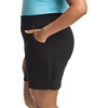 Hanes Women’s Just My Size Cotton Jersey Shorts, Plus Size Pull-on Gym Shorts, 7 inches Inseam(Black)