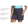 Hanes Women’s Just My Size Cotton Jersey Shorts, Plus Size Pull-on Gym Shorts, 7 inches Inseam(Navy)