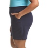Hanes Women’s Just My Size Cotton Jersey Shorts, Plus Size Pull-on Gym Shorts, 7 inches Inseam(Navy)