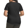 Hanes Women’s Just My Size Plus Size Cotton Jersey T-Shirt, Short Sleeve V-Neck Tee(Black)