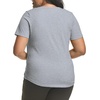 Hanes Women’s Just My Size Plus Size Cotton Jersey T-Shirt, Short Sleeve V-Neck Tee(Light Steel)