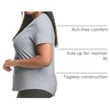 Hanes Women’s Just My Size Plus Size Cotton Jersey T-Shirt, Short Sleeve V-Neck Tee(Light Steel)