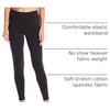 Hanes Women’s Leggings, Ankle-Length Leggings for Women, Stretch Cotton-Spandex Leggings, High Waist, 27″(Black)