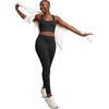 Hanes Women’s Leggings, Ankle-Length Leggings for Women, Stretch Cotton-Spandex Leggings, High Waist, 27″(Black)
