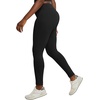 Hanes Women’s Leggings, Ankle-Length Leggings for Women, Stretch Cotton-Spandex Leggings, High Waist, 27″(Black)