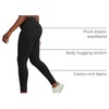Hanes Women’s Leggings, Ankle-Length Leggings for Women, Stretch Cotton-Spandex Leggings, High Waist, 27″(Red River Clay)