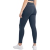 Hanes Women’s Leggings, Ankle-Length Leggings for Women, Stretch Cotton-Spandex Leggings, High Waist, 27″(Trekking Grey)