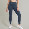 Hanes Women’s Leggings, Ankle-Length Leggings for Women, Stretch Cotton-Spandex Leggings, High Waist, 27″(Trekking Grey)
