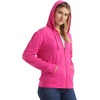Hanes Women’s Lightweight Full Zip Hoodie, Textured Cotton Zip Up, T-Shirt Hoodie(Amaranth)