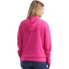 Hanes Women’s Lightweight Full Zip Hoodie, Textured Cotton Zip Up, T-Shirt Hoodie(Amaranth)