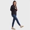 Hanes Women’s Lightweight Full Zip Hoodie, Textured Cotton Zip Up, T-Shirt Hoodie(Black)