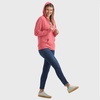 Hanes Women’s Lightweight Full Zip Hoodie, Textured Cotton Zip Up, T-Shirt Hoodie(Briny Pink)