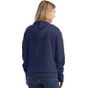 Hanes Women’s Lightweight Full Zip Hoodie, Textured Cotton Zip Up, T-Shirt Hoodie(Navy)