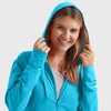 Hanes Women’s Lightweight Full Zip Hoodie, Textured Cotton Zip Up, T-Shirt Hoodie(Process Blue)