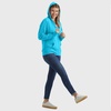 Hanes Women’s Lightweight Full Zip Hoodie, Textured Cotton Zip Up, T-Shirt Hoodie(Process Blue)