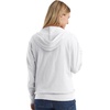 Hanes Women’s Lightweight Full Zip Hoodie, Textured Cotton Zip Up, T-Shirt Hoodie(White)
