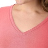 Hanes Women’s Long Sleeve Cotton T-Shirt, Lightweight Crewneck and V-Neck Tee for Women, Modern Fit(Briny Pink)