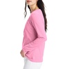 Hanes Women’s Long Sleeve Cotton T-Shirt, Lightweight Crewneck and V-Neck Tee for Women, Modern Fit(Pink Swish)