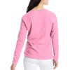 Hanes Women’s Long Sleeve Cotton T-Shirt, Lightweight Crewneck and V-Neck Tee for Women, Modern Fit(Pink Swish)