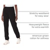 Hanes Women’s Originals Midweight Fleece Joggers, Sweatpants with Pockets, 30″, Plus(Black)