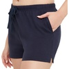 Hanes Womens Originals Shorts, Cotton Jersey Shorts, Gym Shorts for Women, 2.5″, Plus(Athletic Navy)