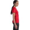 Hanes Women’s Perfect-T Crewneck T-Shirt, Lightweight Cotton Short Sleeve Tee for Women(Athletic Red)