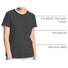 Hanes Women’s Perfect-T Crewneck T-Shirt, Lightweight Cotton Short Sleeve Tee for Women(Charcoal Heather)