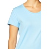 Hanes Women’s Perfect-T Crewneck T-Shirt, Lightweight Cotton Short Sleeve Tee for Women(Charcoal light Blue)