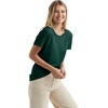 Hanes Women’s Perfect-T Crewneck T-Shirt, Lightweight Cotton Short Sleeve Tee for Women(Deep Forest)
