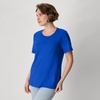 Hanes Women’s Perfect-T Crewneck T-Shirt, Lightweight Cotton Short Sleeve Tee for Women(Deep Royal)