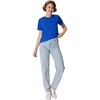 Hanes Women’s Perfect-T Crewneck T-Shirt, Lightweight Cotton Short Sleeve Tee for Women(Deep Royal)