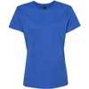 Hanes Women’s Perfect-T Crewneck T-Shirt, Lightweight Cotton Short Sleeve Tee for Women(Heather Blue)