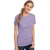 Hanes Women’s Perfect-T Crewneck T-Shirt, Lightweight Cotton Short Sleeve Tee for Women(Lavender)