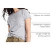 Hanes Women’s Perfect-T Crewneck T-Shirt, Lightweight Cotton Short Sleeve Tee for Women(Light Steel)