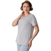 Hanes Women’s Perfect-T Crewneck T-Shirt, Lightweight Cotton Short Sleeve Tee for Women(Light Steel)