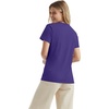 Hanes Women’s Perfect-T Crewneck T-Shirt, Lightweight Cotton Short Sleeve Tee for Women(Purple)