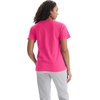 Hanes Women’s Perfect-T V-neck T-shirt, Cotton Short Sleeve Tee for Women, 1 or 2-Pack(Amaranth)