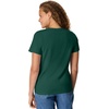 Hanes Women’s Perfect-T V-neck T-shirt, Cotton Short Sleeve Tee for Women, 1 or 2-Pack(Deep Forest)