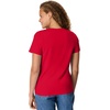 Hanes Women’s Perfect-T V-neck T-shirt, Cotton Short Sleeve Tee for Women, 1 or 2-Pack(Deep Red)