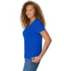 Hanes Women’s Perfect-T V-neck T-shirt, Cotton Short Sleeve Tee for Women, 1 or 2-Pack(Deep Royal)