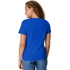 Hanes Women’s Perfect-T V-neck T-shirt, Cotton Short Sleeve Tee for Women, 1 or 2-Pack(Deep Royal)