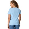 Hanes Women’s Perfect-T V-neck T-shirt, Cotton Short Sleeve Tee for Women, 1 or 2-Pack(Light Blue)