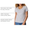 Hanes Women’s Perfect-T V-neck T-shirt, Cotton Short Sleeve Tee for Women, 1 or 2-Pack(Light Steel)
