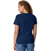 Hanes Women’s Perfect-T V-neck T-shirt, Cotton Short Sleeve Tee for Women, 1 or 2-Pack(Navy)