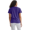 Hanes Women’s Perfect-T V-neck T-shirt, Cotton Short Sleeve Tee for Women, 1 or 2-Pack(Purple)