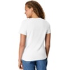 Hanes Women’s Perfect-T V-neck T-shirt, Cotton Short Sleeve Tee for Women, 1 or 2-Pack(White)
